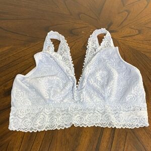 Pip & Vine Lace sleep nursing Bralette in Light Blue